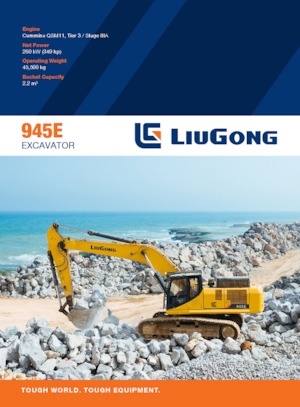 Rupsgraafmachines Liugong 945E 