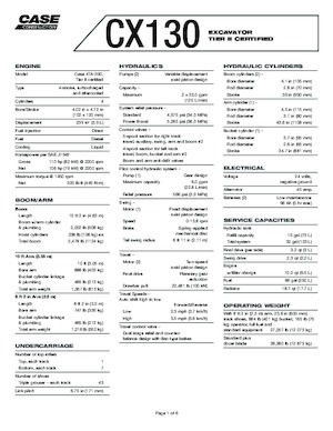 Rupsgraafmachines Case CX 130
