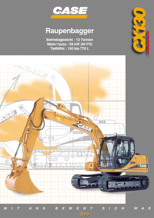 Rupsgraafmachines Case CX 130