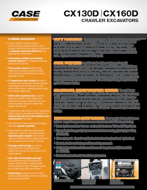 Rupsgraafmachines Case CX130D