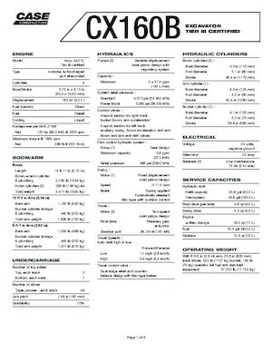 Rupsgraafmachines Case CX 240 B LC