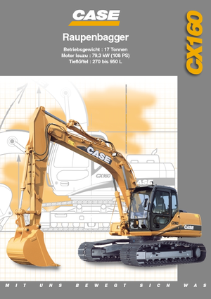 Rupsgraafmachines Case CX 160