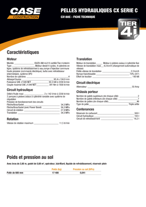 Rupsgraafmachines Case CX180C