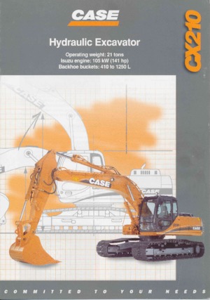 Rupsgraafmachines Case CX 210