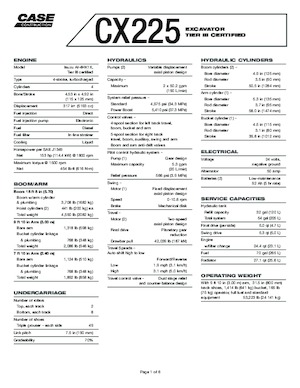 Rupsgraafmachines Case CX 225 SR