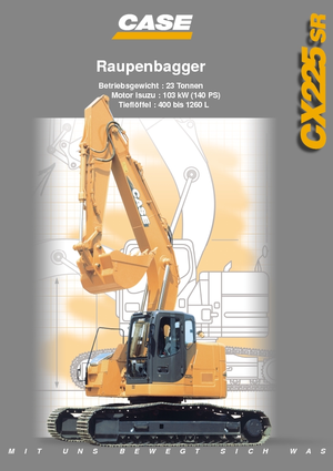 Rupsgraafmachines Case CX 225 SR