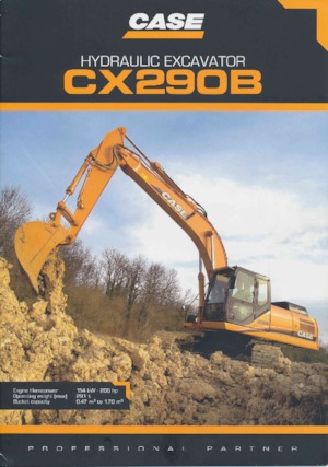 Rupsgraafmachines Case CX 290 B NLC