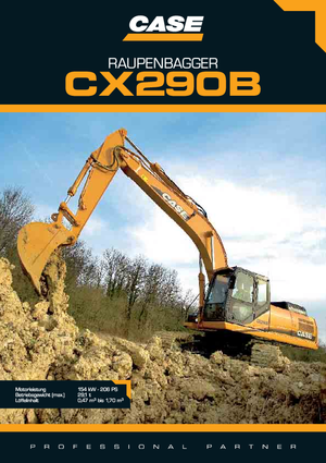 Rupsgraafmachines Case CX 290 B NLC