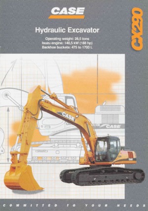 Rupsgraafmachines Case CX 290