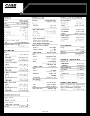 Rupsgraafmachines Case CX 330