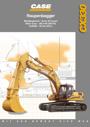 Rupsgraafmachines Case CX 330