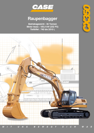 Rupsgraafmachines Case CX 350