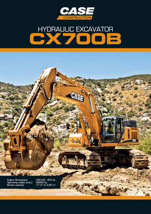 Rupsgraafmachines Case CX 700 B