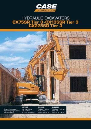 Rupsgraafmachines Case CX 225 SR