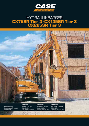 Rupsgraafmachines Case CX 225 SR