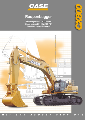 Rupsgraafmachines Case CX 800
