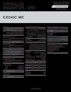 Rupsgraafmachines Case CX240C ME