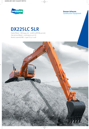 Rupsgraafmachines Doosan DX225LC-3 SLR