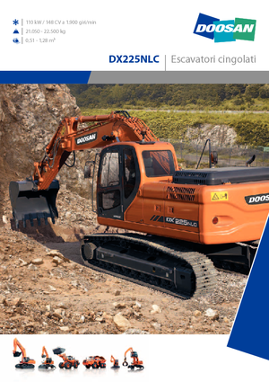 Rupsgraafmachines Doosan DX 225 N LC