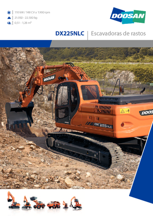 Rupsgraafmachines Doosan DX 225 N LC