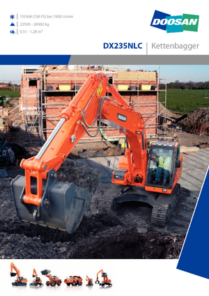Rupsgraafmachines Doosan DX235NLC