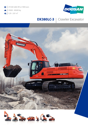Rupsgraafmachines Doosan DX380NLC-3