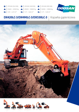Rupsgraafmachines Doosan DX490NLC-3
