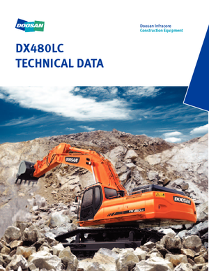 Rupsgraafmachines Doosan DX 480 LC