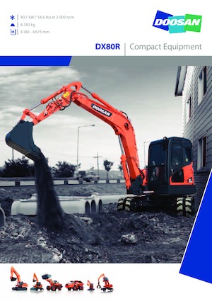 Rupsgraafmachines Doosan DX 80 R 3
