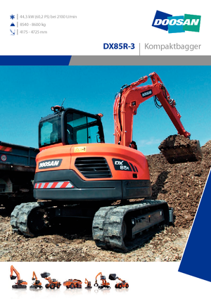 Rupsgraafmachines Doosan DX 85 R 3