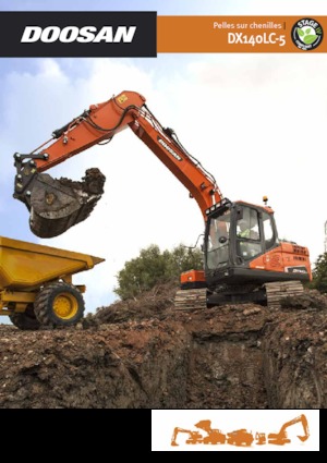 Rupsgraafmachines Doosan DX140LC-5