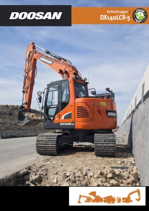 Rupsgraafmachines Doosan DX140LCR-5