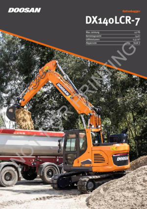 Rupsgraafmachines Doosan DX140LCR-7