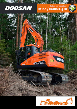 Rupsgraafmachines Doosan DX160LC-5 HT