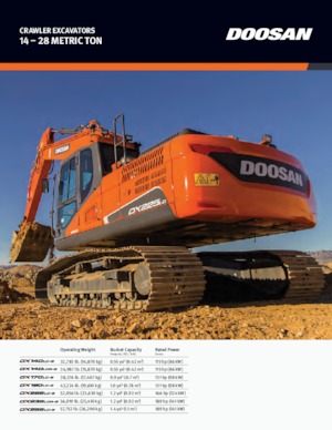 Rupsgraafmachines Doosan DX170LC-5