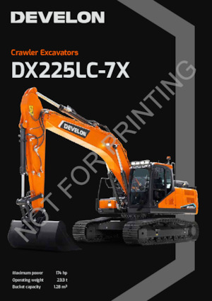 Rupsgraafmachines Develon DX225LC-7X 