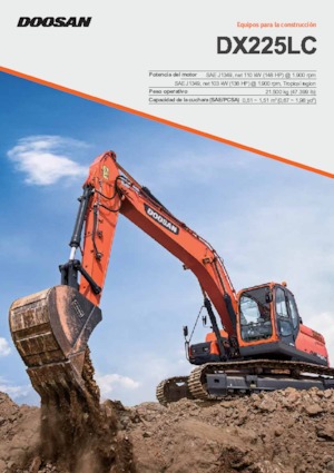 Rupsgraafmachines Doosan DX225LC