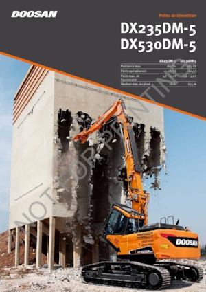 Rupsgraafmachines Doosan DX235DM-5