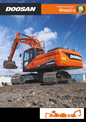 Rupsgraafmachines Doosan DX255LC