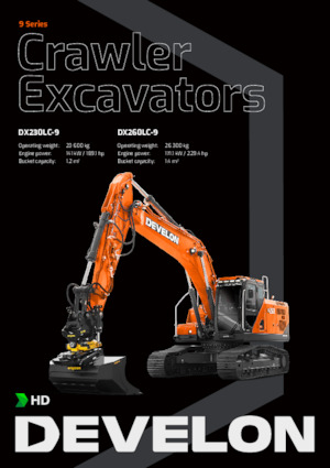 Rupsgraafmachines Develon DX260LC-9