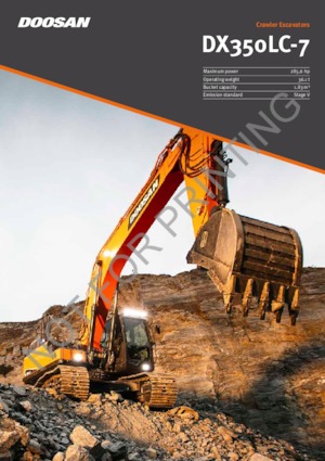 Rupsgraafmachines Doosan DX350LC-7