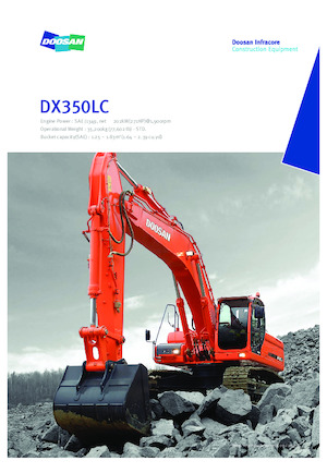 Rupsgraafmachines Doosan DX350LC