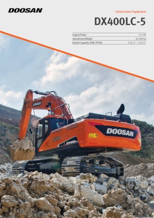 Rupsgraafmachines Doosan DX400LC-5