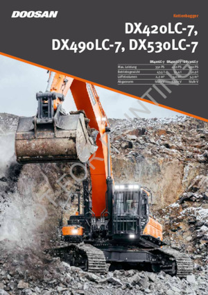 Rupsgraafmachines Doosan DX420LC-7