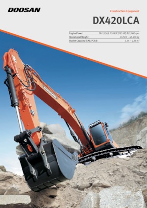 Rupsgraafmachines Doosan DX420LCA