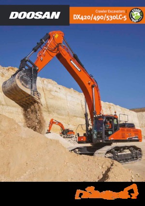 Rupsgraafmachines Doosan DX490NLC-5