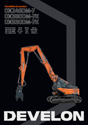 Rupsgraafmachines Develon DX530DM-7