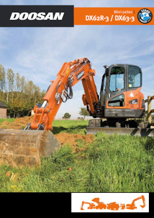 Rupsgraafmachines Doosan DX62R-3