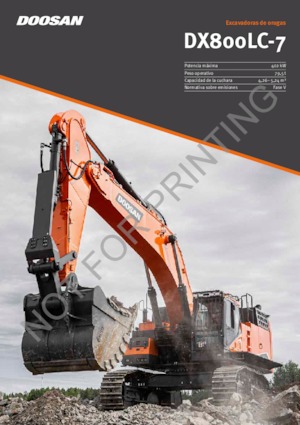 Rupsgraafmachines Doosan DX800LC-7