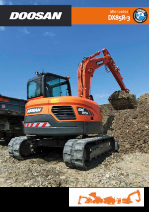 Rupsgraafmachines Doosan DX85R-3